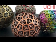 Metalowe kostki D100 (DND) RPG piłka rolkowa biust multi -noodle smok i loża