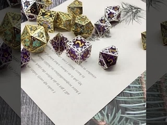 Żywica ramy miedzi srebra przezroczyste kości żywicy DND smok i lochu COC