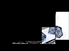 Niebiesko-szary błyszczący płyn naturalna żywica wielo-twarzowe kostki zestaw kostki smoka i lochu dnd